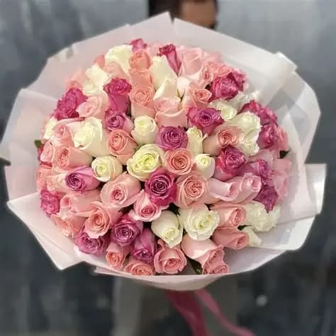 15 Rosas color pastel